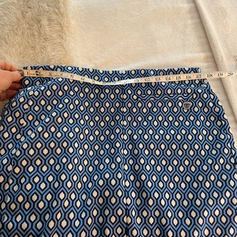 Geometric Blue and White Women's Skirt Tory Burch sport xl - Picture 7 of 8